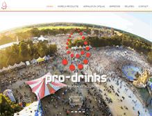 Tablet Screenshot of pro-drinks.nl